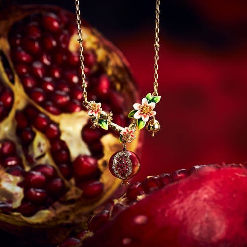 Bill Skinner Studio Pomegranate Necklace In Gold