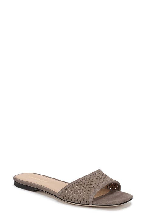 Myla Perforated Slide Sandal