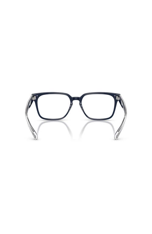 Brooks Brothers 56mm Rectangle Optical Glasses In Blue