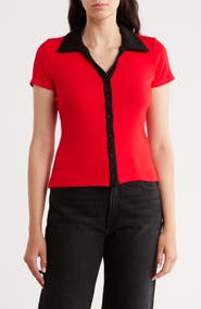 CYRUS Short Sleeve Button-Up Shirt