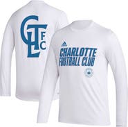 adidas Men's adidas White Charlotte FC Jersey Hook AEROREADY Long Sleeve T-Shirt