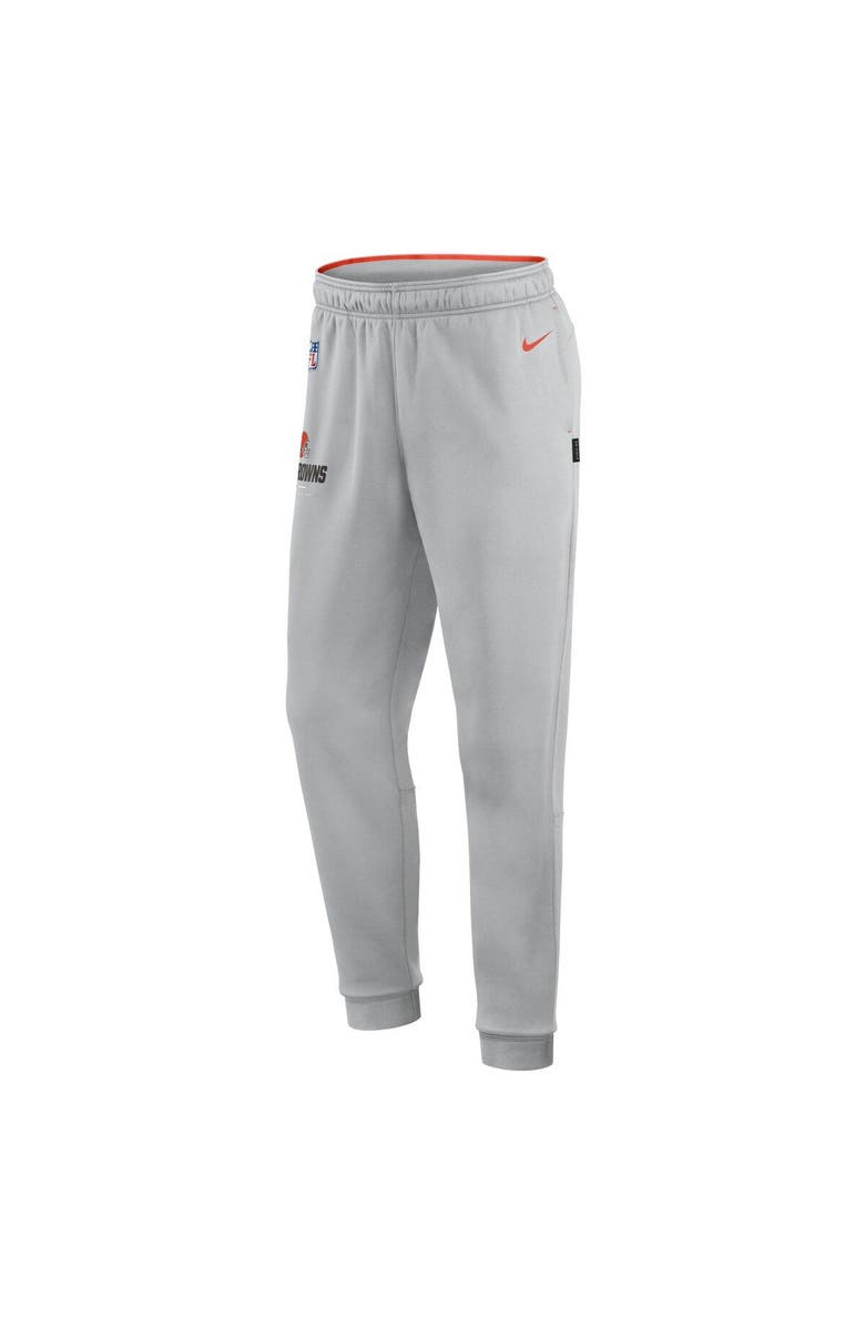 Nike Men's Nike Gray Cleveland Browns Sideline Logo Performance Pants, Alternate, color,