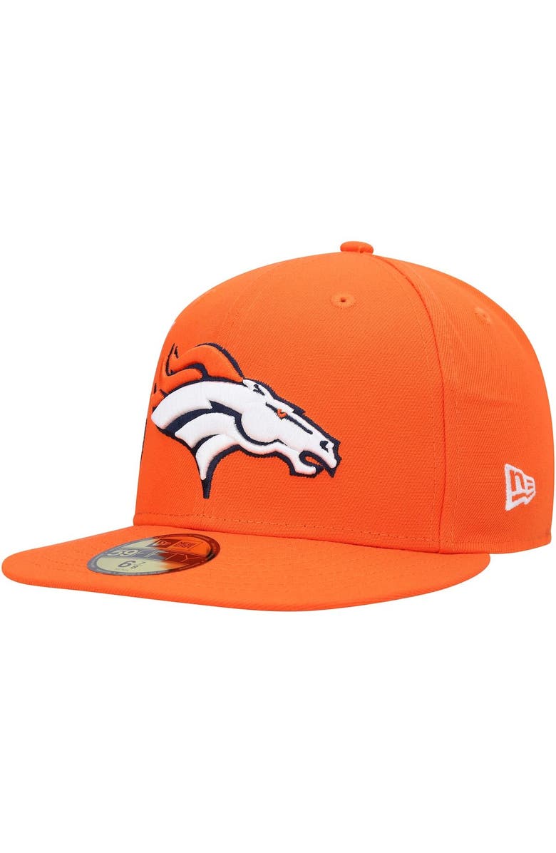 New Era Men's New Era Orange Denver Broncos Stateview 59FIFTY Fitted Hat, Alternate, color, Orange