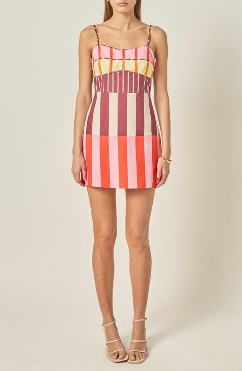 Striped Cotton Minidress