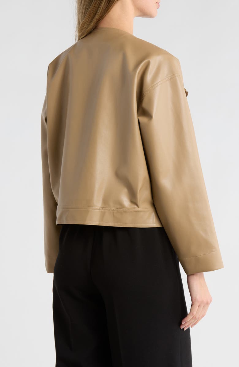 AREA STARS Fara Faux Leather Jacket, Alternate, color, Tan