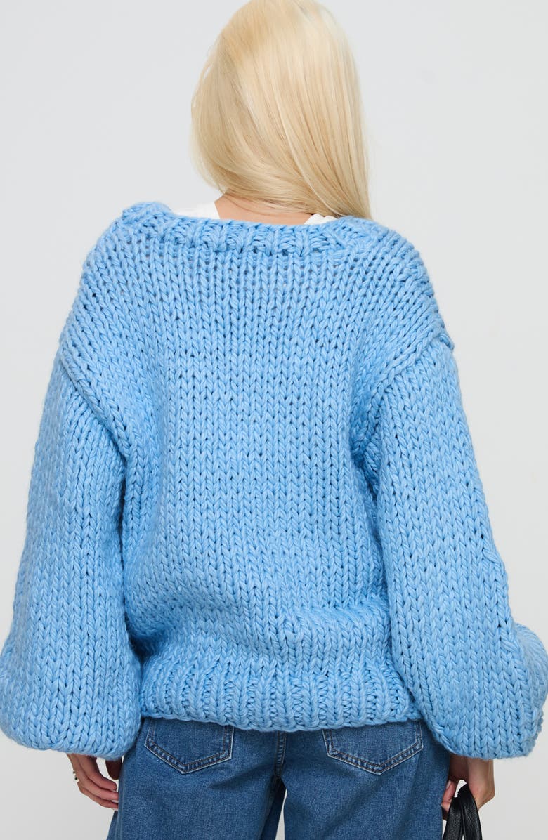 Princess Polly Arrowtown Chunky Balloon Sleeve Sweater, Alternate, color, 