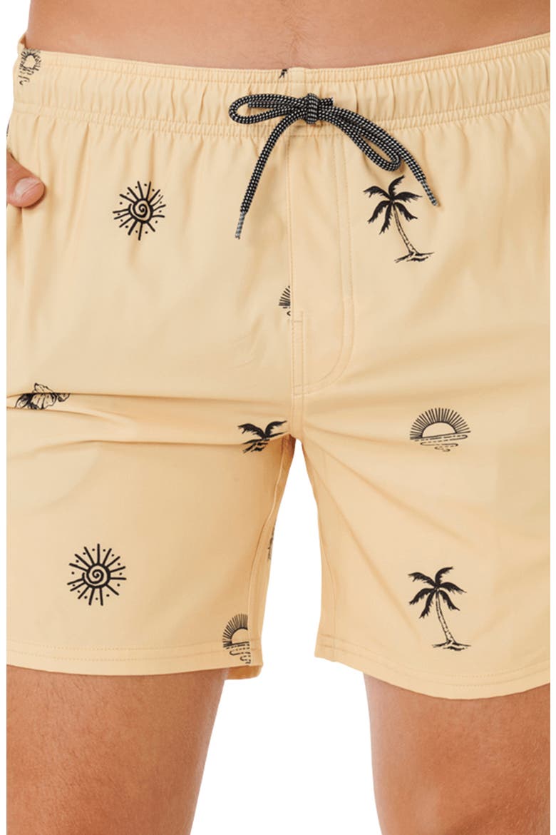 Sessions Volley Swim Trunks, Alternate, color, STRAW