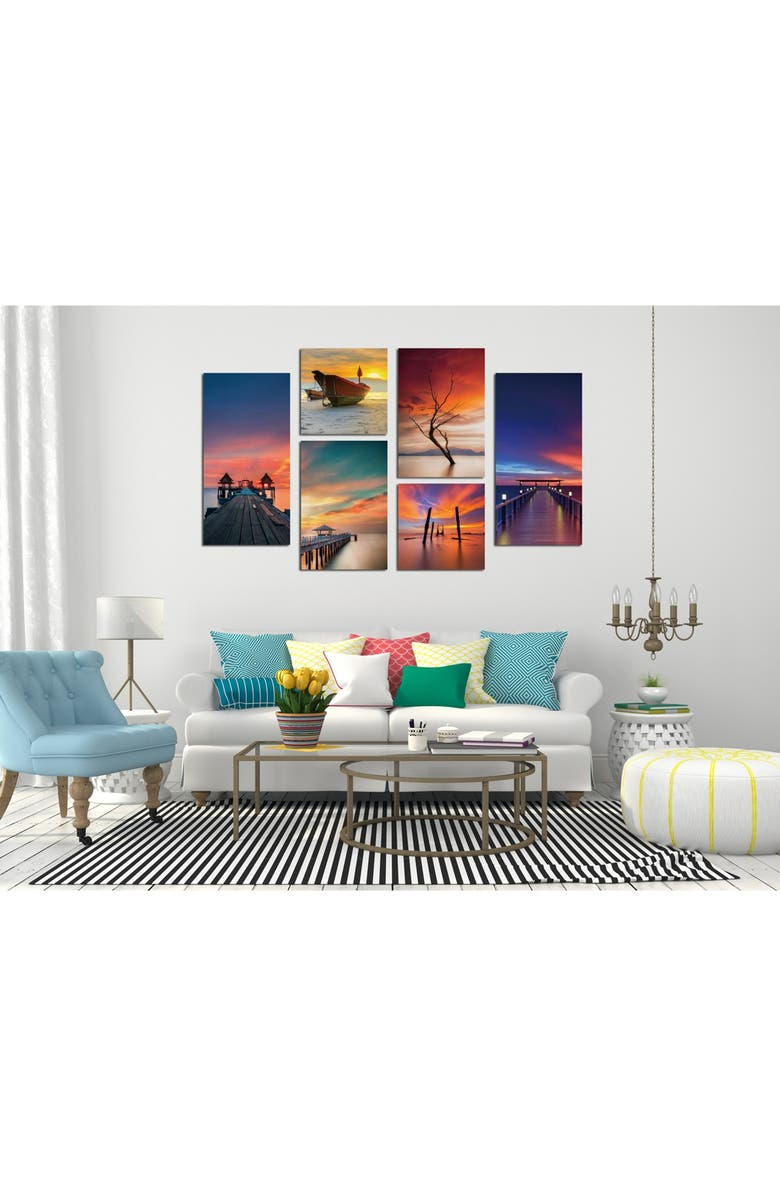 CHIC Ocean View 6-Piece Wall Art - 40"x64", Main, color,