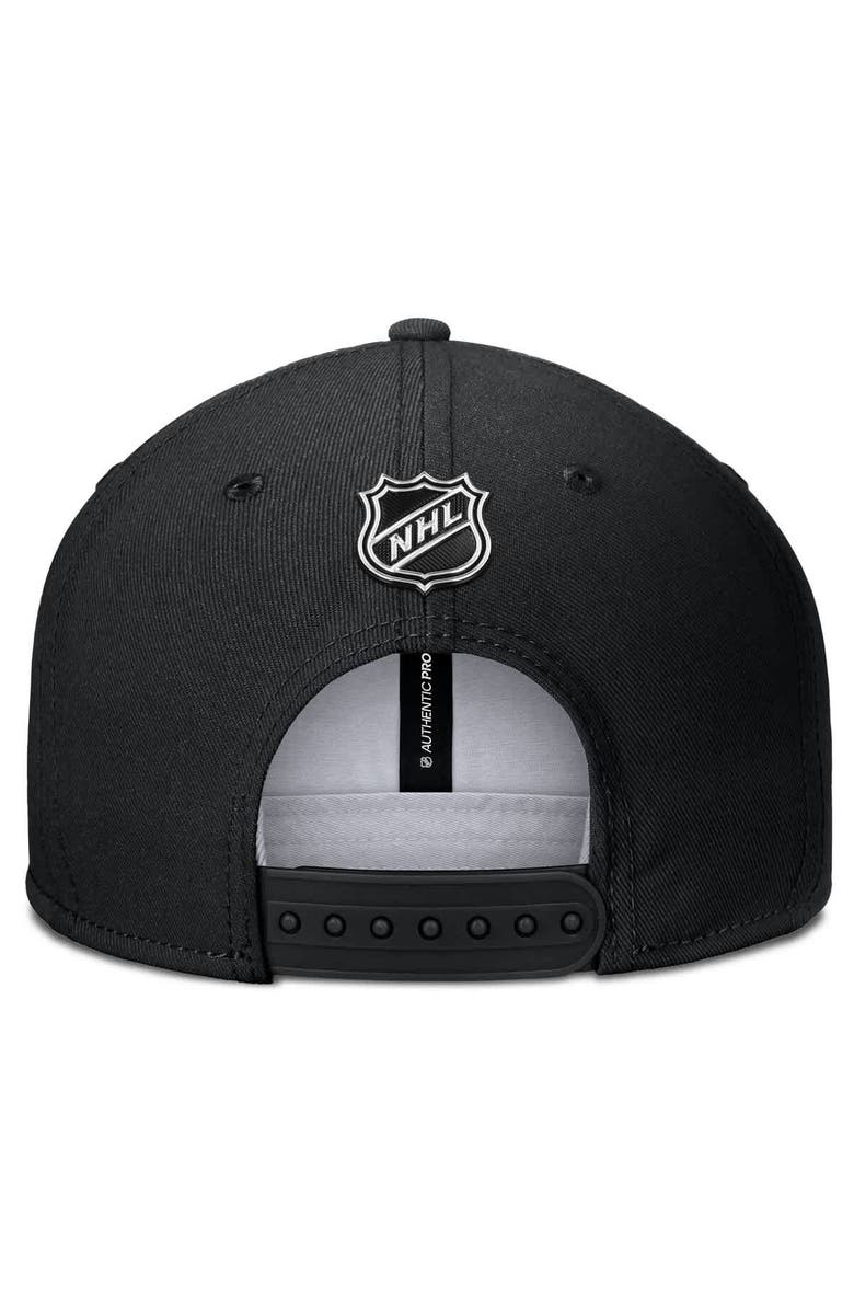 FANATICS Men's Fanatics Black Philadelphia Flyers Authentic Pro Rink Snapback Hat, Alternate, color, 