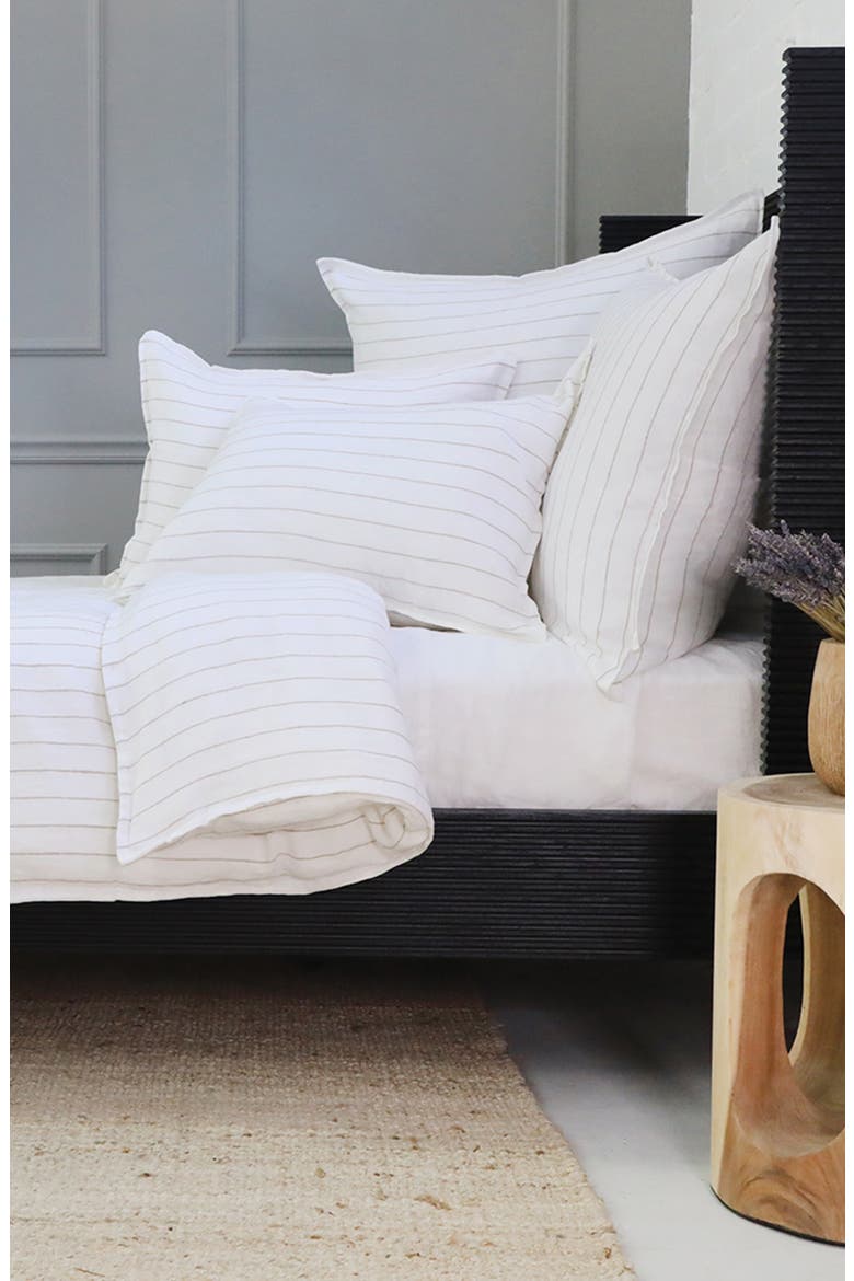 Blake Big Linen Accent Pillow, Alternate, color, WHITE/OCEAN