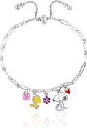 PEANUTS Snoopy Enamel Charm Woodstock Bracelet