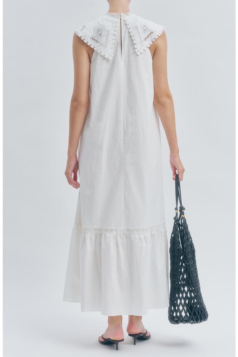 Carrie Pintuck Pleat Sleeveless Dress, Alternate, color, WHITE