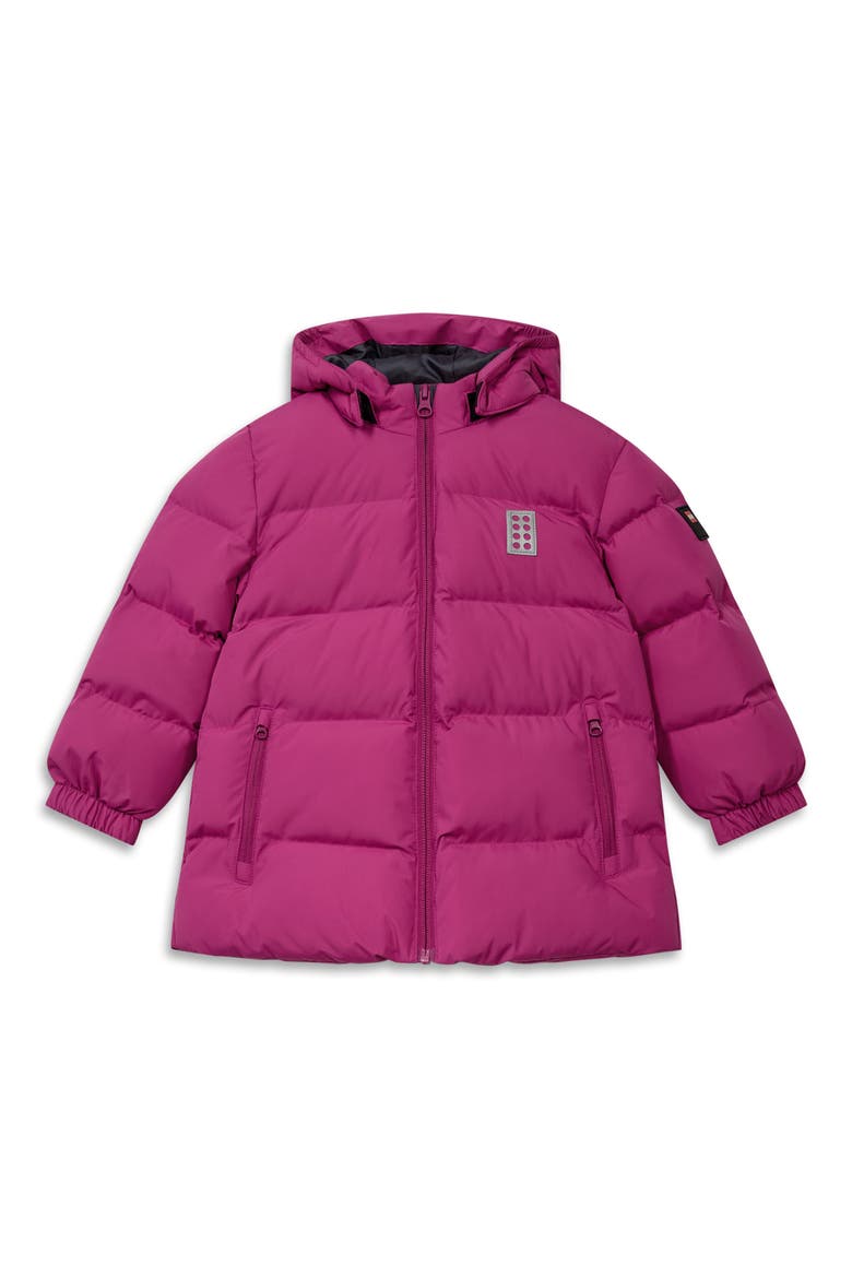 Kids' Water Repellent Puffer Jacket, Main, color, PINK