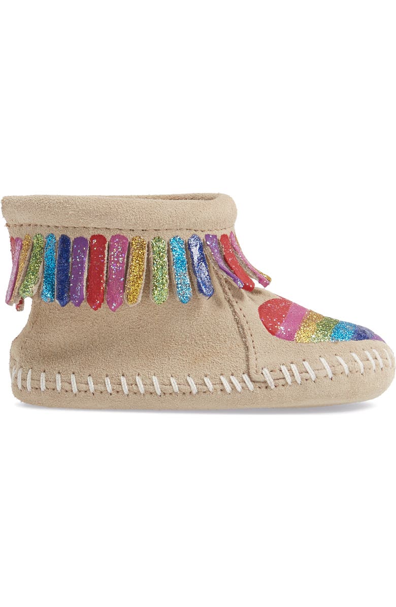 Minnetonka x Free Range Mama Love One Another Bootie, Alternate, color,
