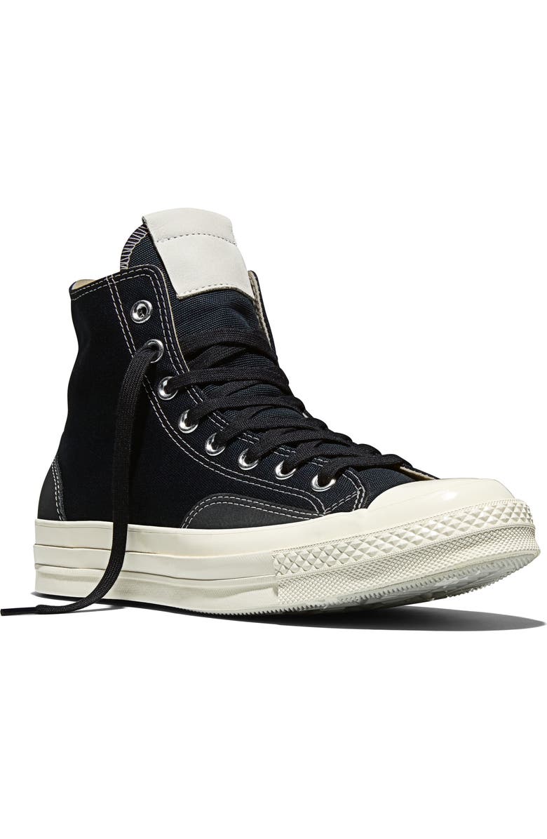 Converse Chuck 70 Canvas & Suede High Top Sneaker, Main, color, Total Eclipse/ Egret/ Grey