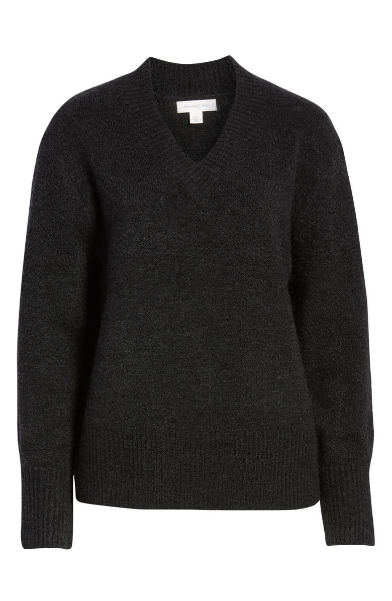 Treasure & Bond Cozy V-Neck Sweater, Alternate, color, 
