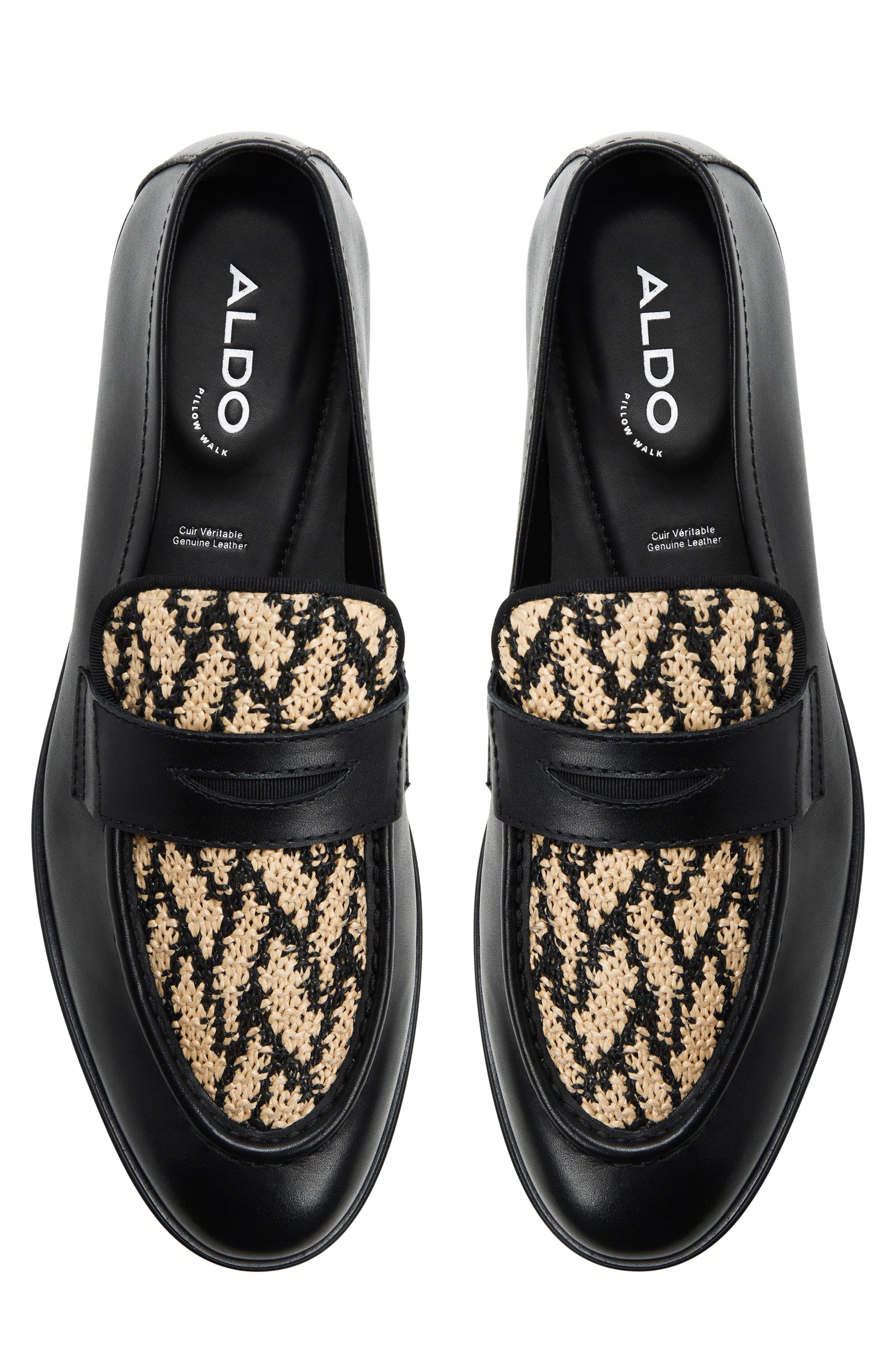 Fano Leather Penny Loafer, Alternate, color, BLACK
