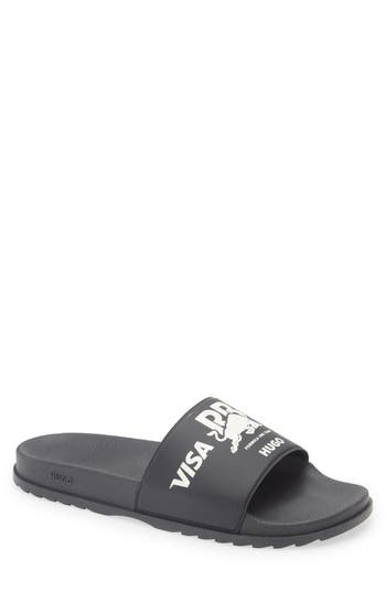 Hugo Boss Boss Match It Slide Sandal In Black