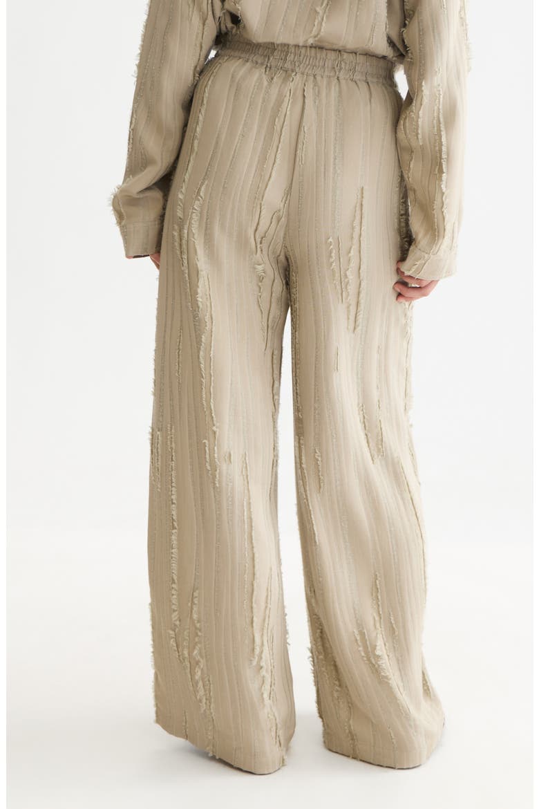 Eleni High Waist Wide Leg Fil Coupé Pants, Alternate, color, ALUMINUM