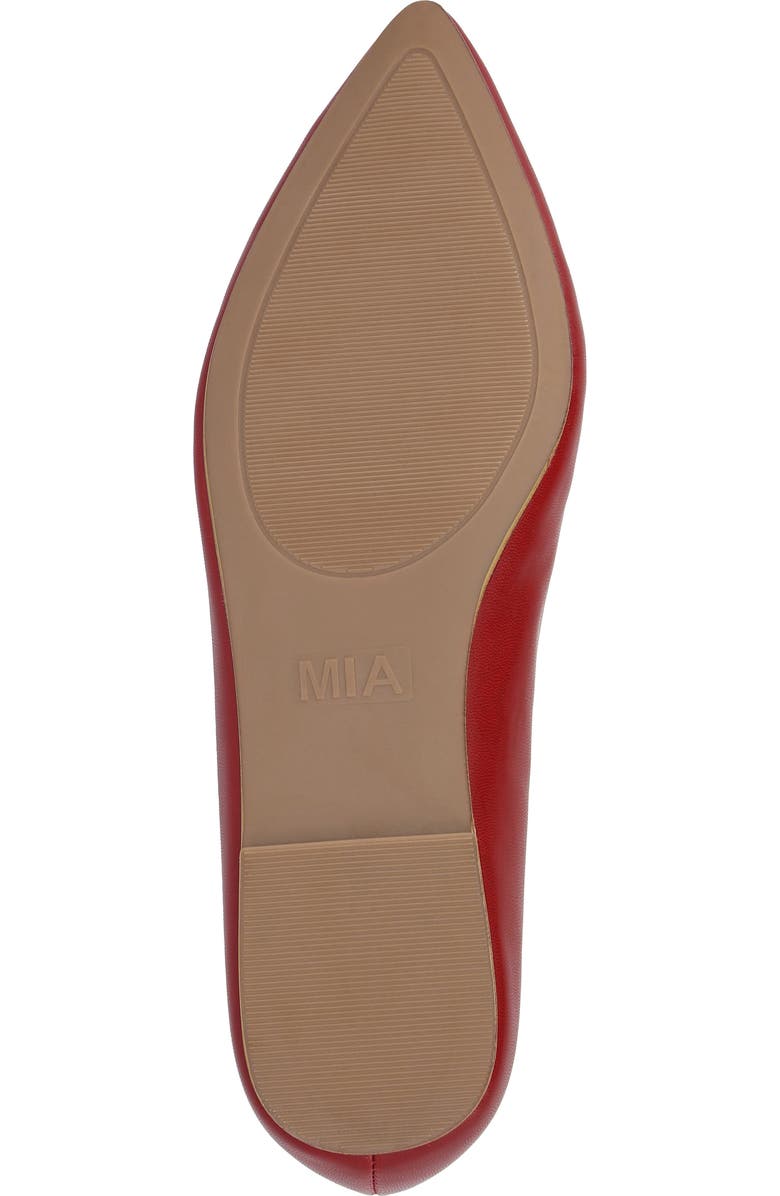 MIA Avi Pointed Toe Flat, Alternate, color, Deep Red