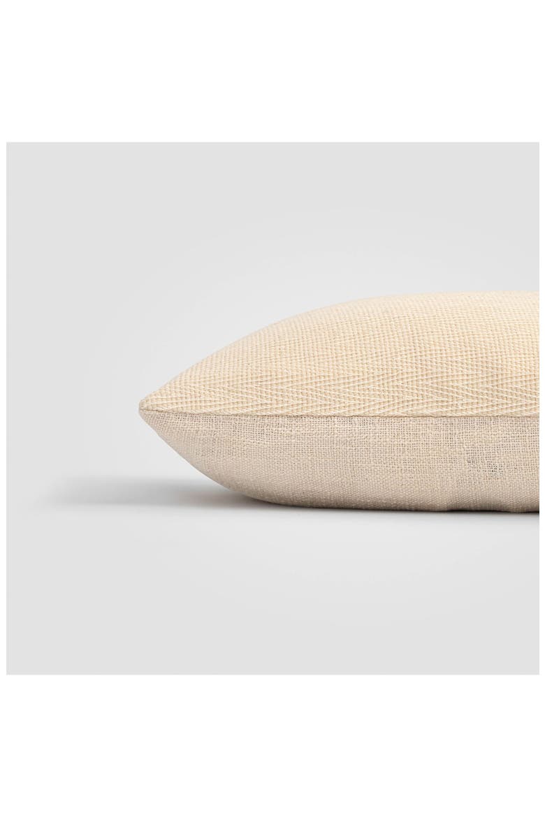 Ivory Chevron Accent Pillow, Alternate, color, IVORY