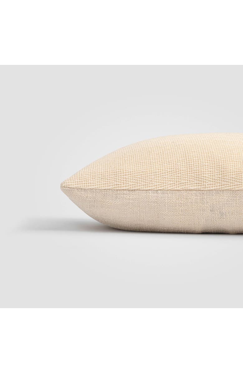 Crane Air Ivory Chevron Accent Pillow, Alternate, color, Ivory