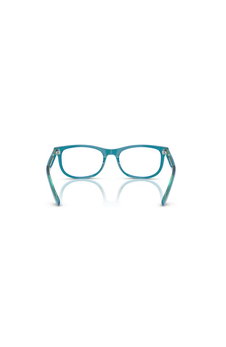 Ray-Ban 46mm Rectangle optical glasses, Alternate, color, Blue