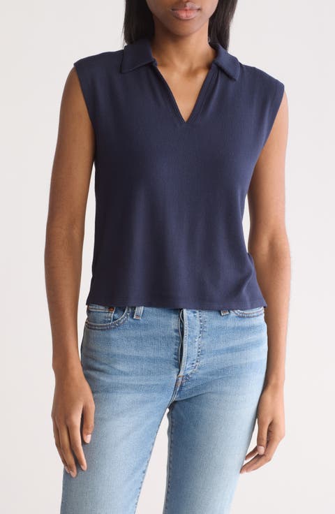 Lyon Sleeveless Polo Sweater