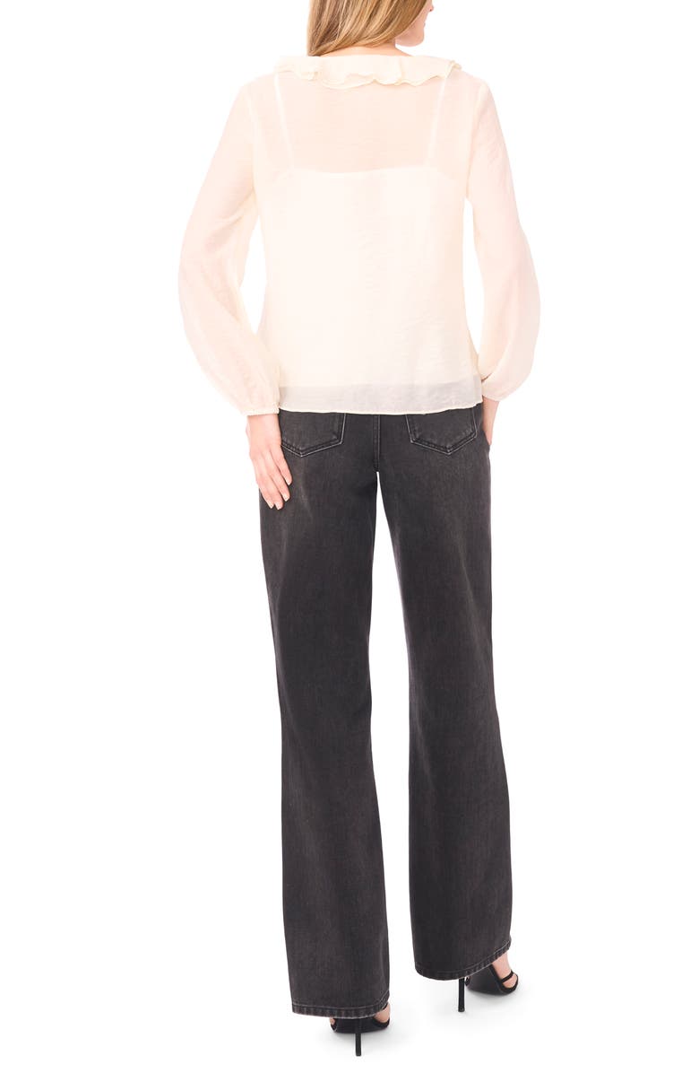 Halogen<sup>®</sup> Ruffle Top, Alternate, color, New Ivory