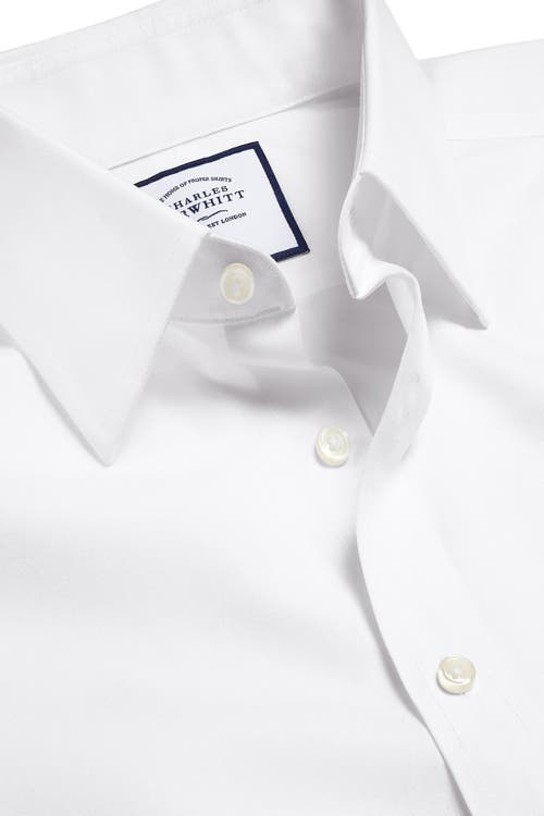 CHARLES TYRWHITT CHARLES TYRWHITT NON-IRON POPLIN SLIM FIT SHIRT DOUBLE CUFF