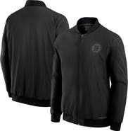 FANATICS Men's Fanatics Black Boston Bruins Authentic Pro Road Full-Zip Bomber Jacket