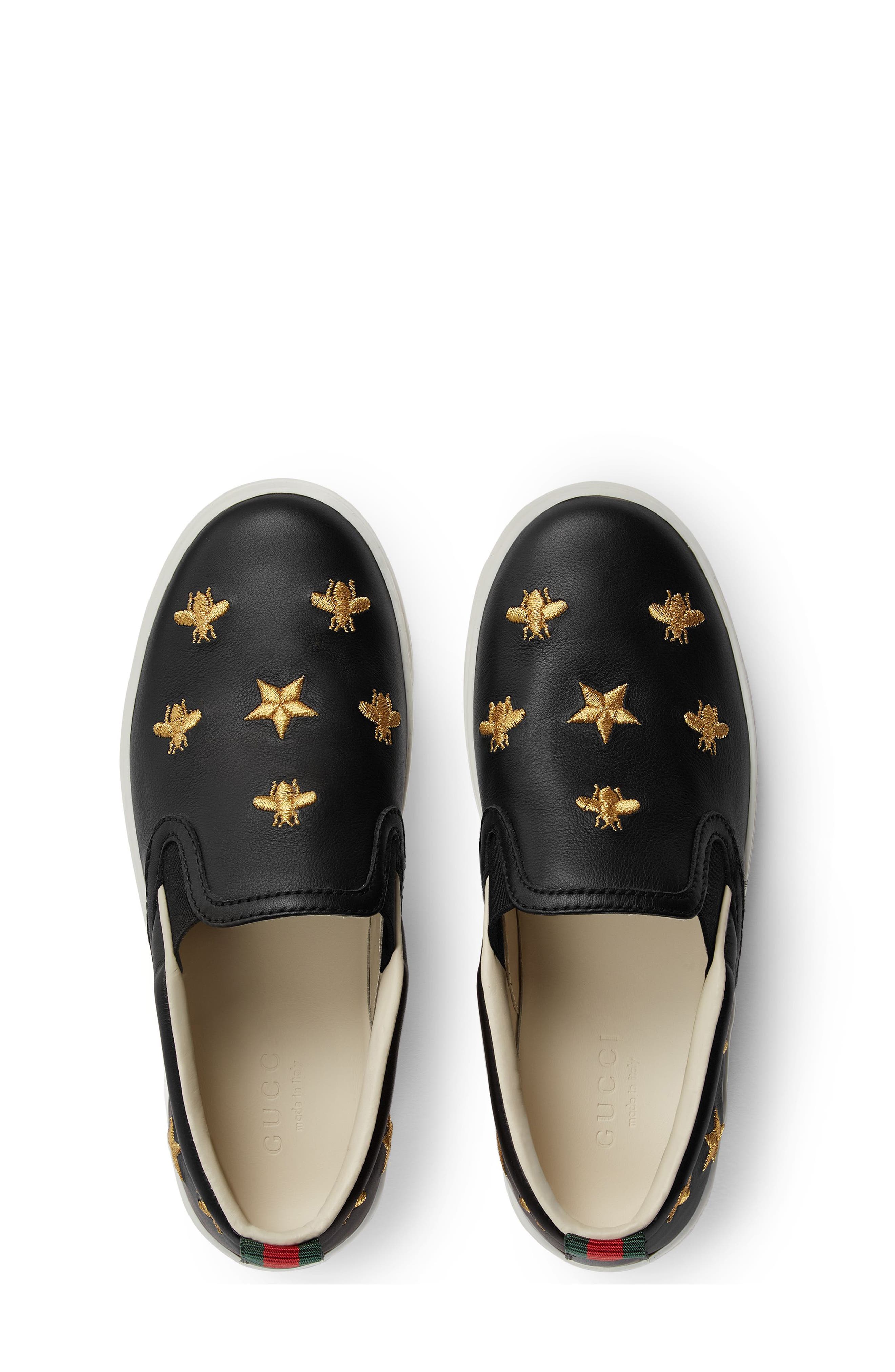 Gucci Dublin Bees and Stars Slip-On Sneaker, Alternate, color, 