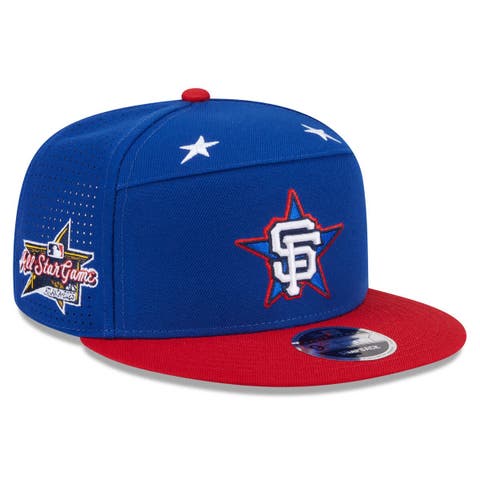 Men's New Era Blue/Red  San Francisco Giants 2025 MLB All-Star Game Workout Side Patch 9FIFTY Snapback Hat