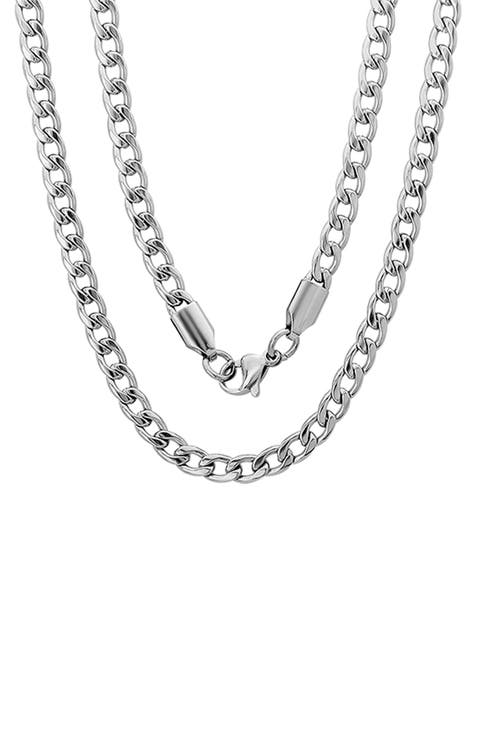 Men's Petite Curb Chain Necklace