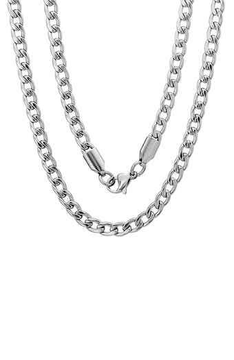 Men's Petite Curb Chain Necklace