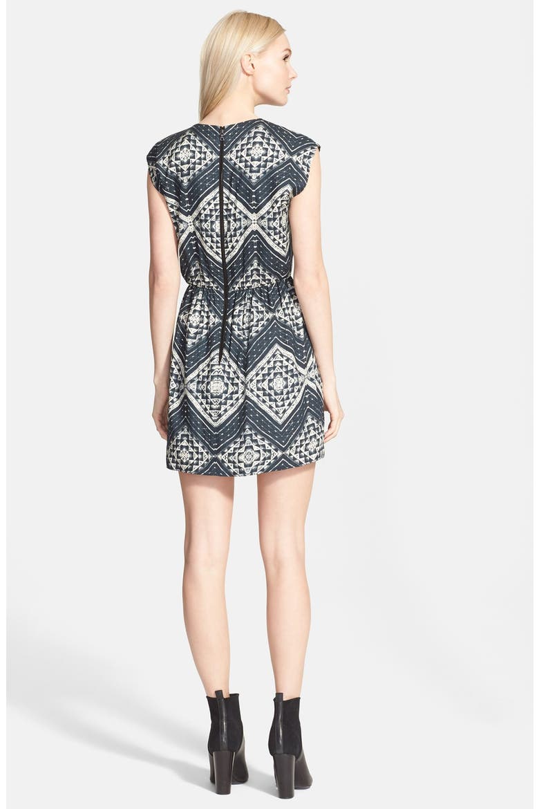 Geo Print Dress, Alternate, color, DIAMOND KALEIDOSCOPE