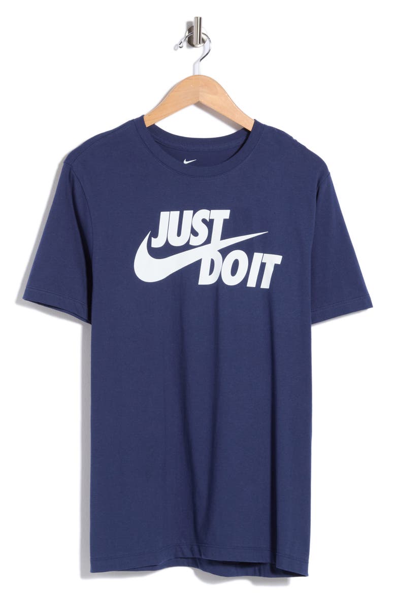 Just Do It Graphic T-Shirt, Main, color, MIDNIGHT NAVY