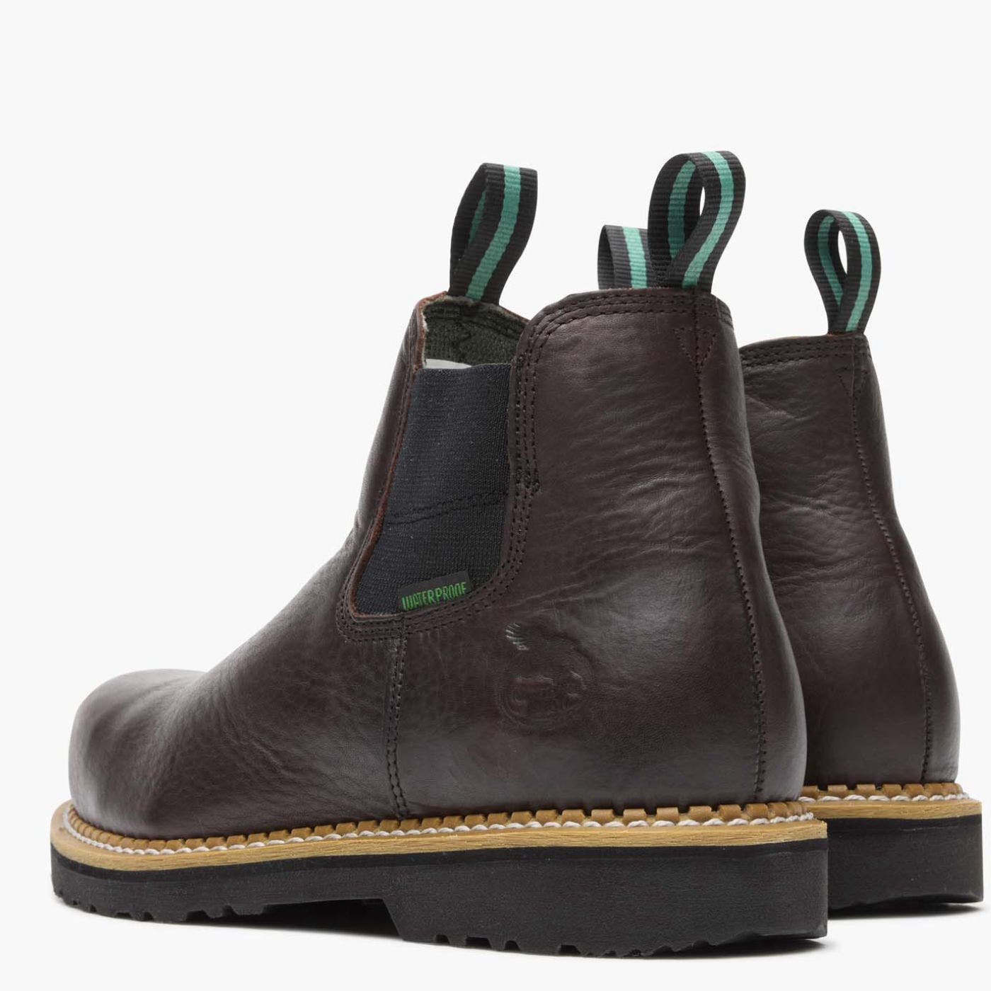 Georgia Boot High Romeo Steel Toe Boot, Alternate, color, Soggy Brown