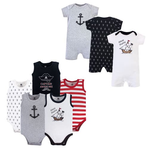 Hudson Baby Cotton Bodysuits And Rompers, 8-piece In Multi