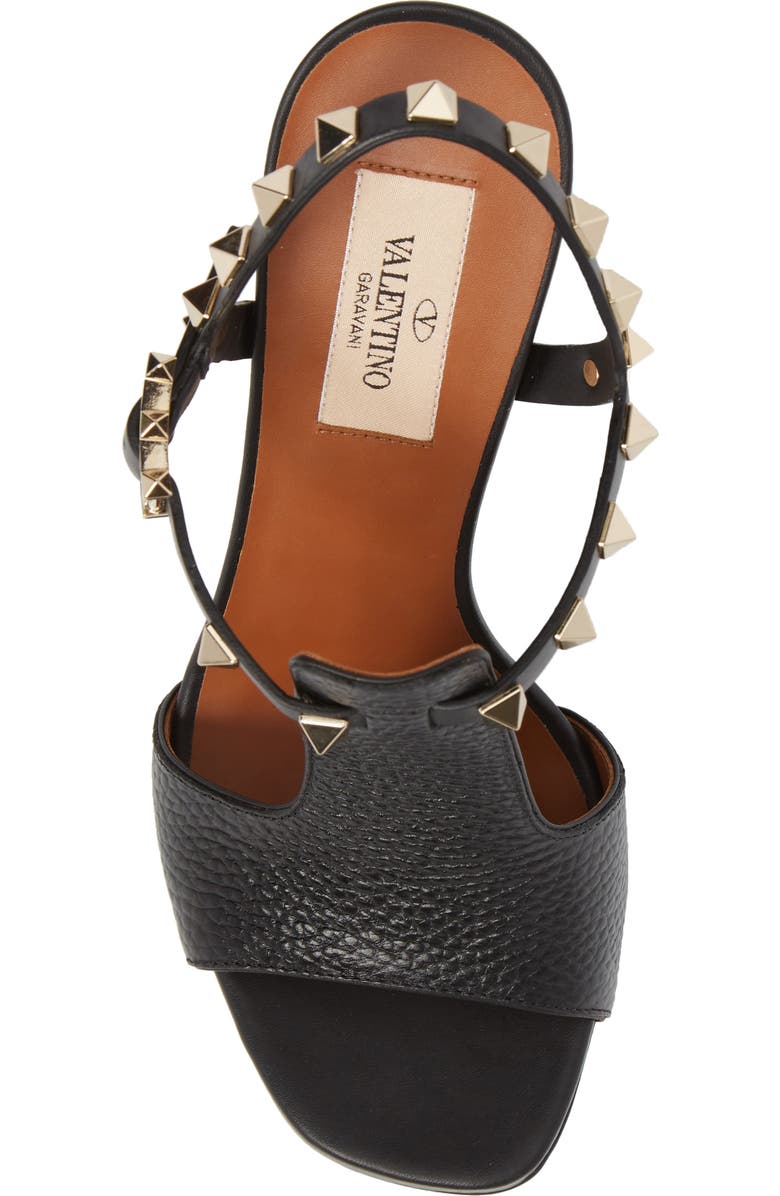 Valentino Garavani Rockstud T-Strap Sandal, Alternate, color,