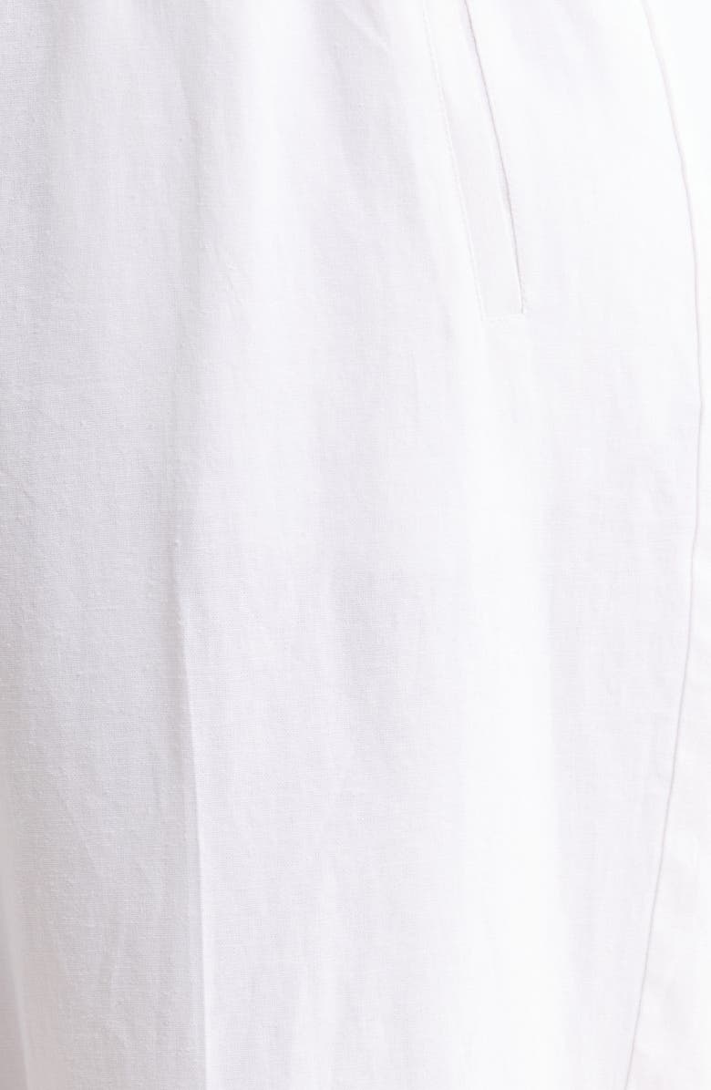 Jones New York Tie Waist Linen Blend Pants, Alternate, color, Natural White