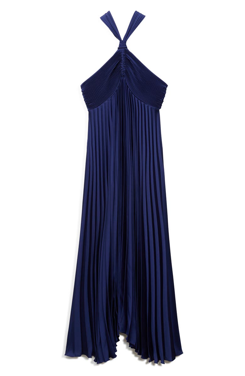 MANGO Pleated Sleeveless Maxi Dress, Alternate, color,