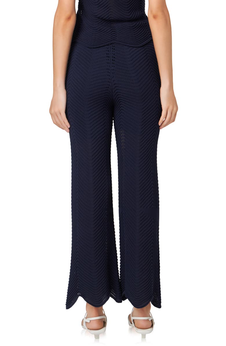 English Factory Wavy Knit Pants, Alternate, color, Navy
