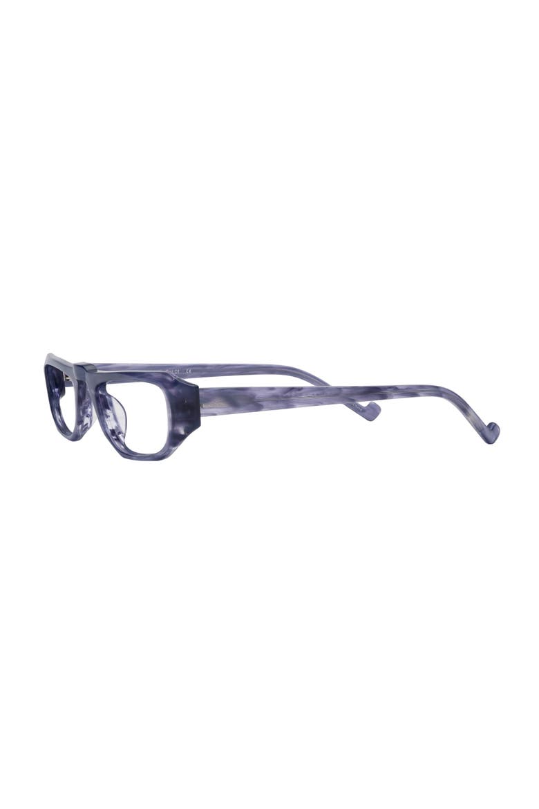 Barbara Half Frame Computer Blue Light Readers, Alternate, color, Sapphire Pearl