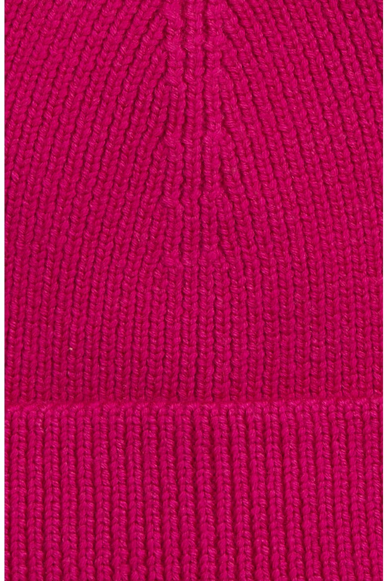 Isable Marant Bayle Logo Merino Wool Beanie, Alternate, color, 40FA FUCHSIA