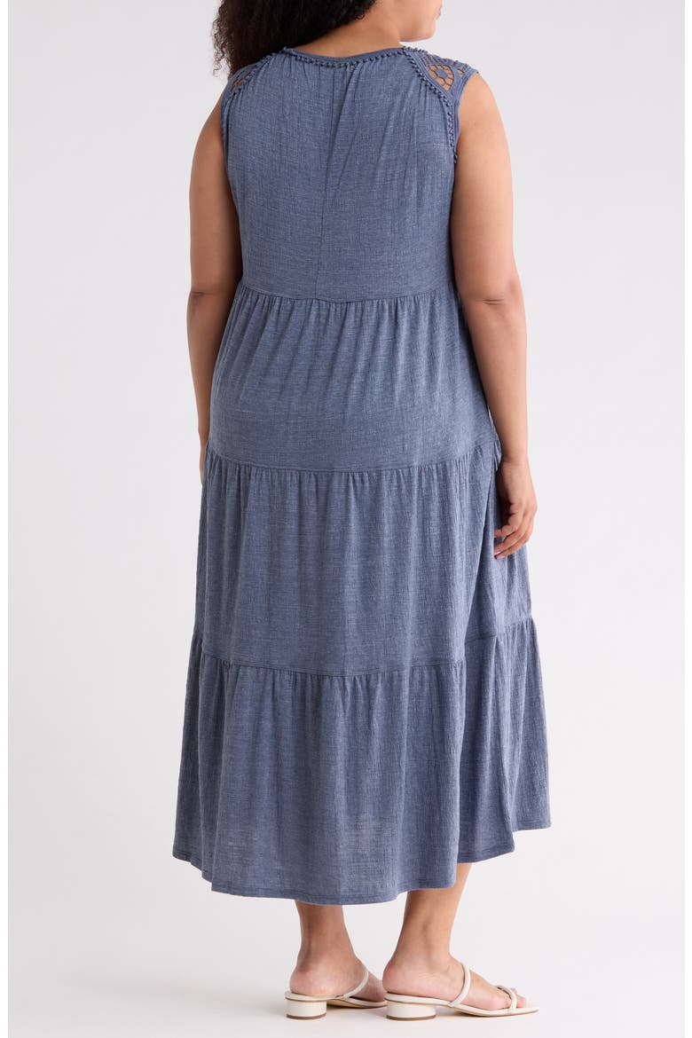 Keyhole Sleeveless Maxi Dress, Alternate, color, DENIM