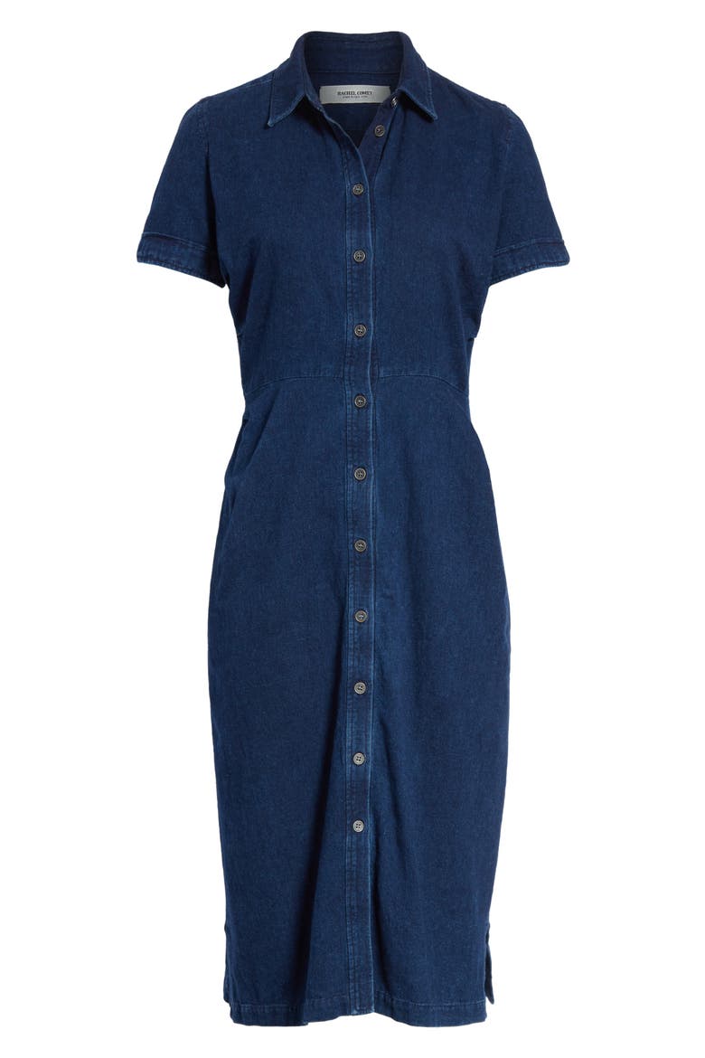 Extend Denim Dress, Alternate, color, DARK INDIGO
