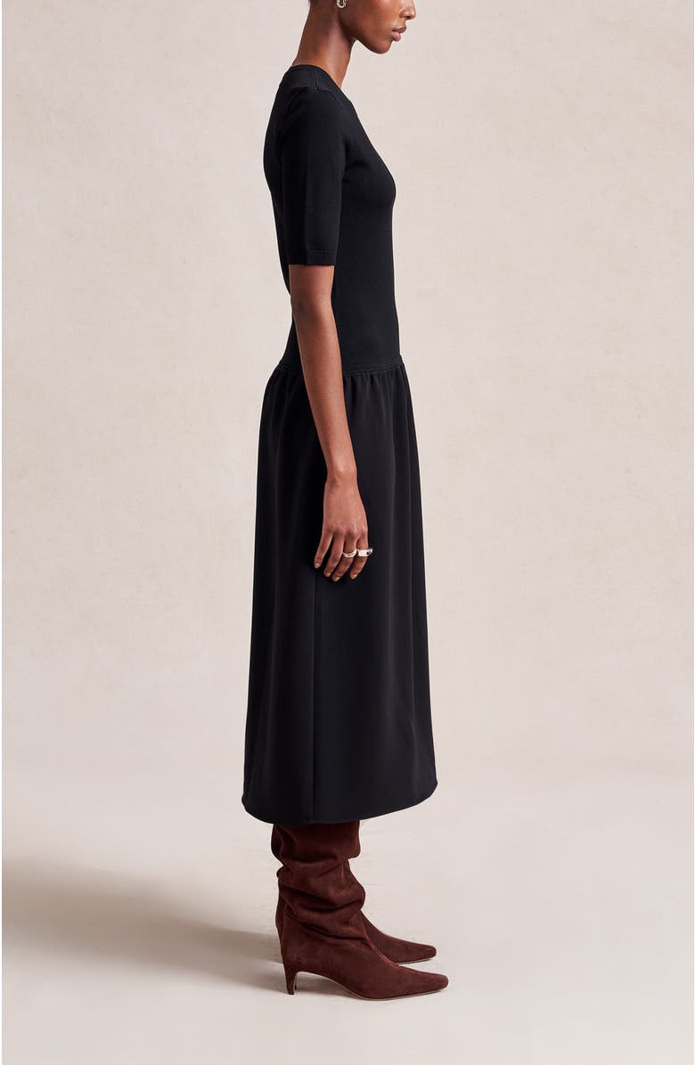 La Ligne Sloane Dress, Alternate, color, Black
