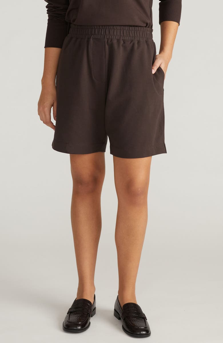 Universal Standard Hayes Stretch Cotton Sweat Shorts, Main, color, 