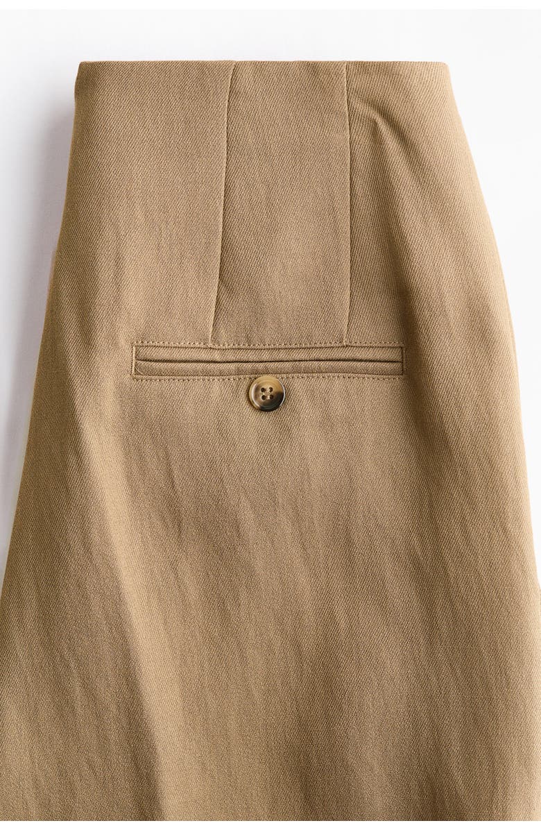 H&M Tailored Twill Trousers, Alternate, color, Dark Beige